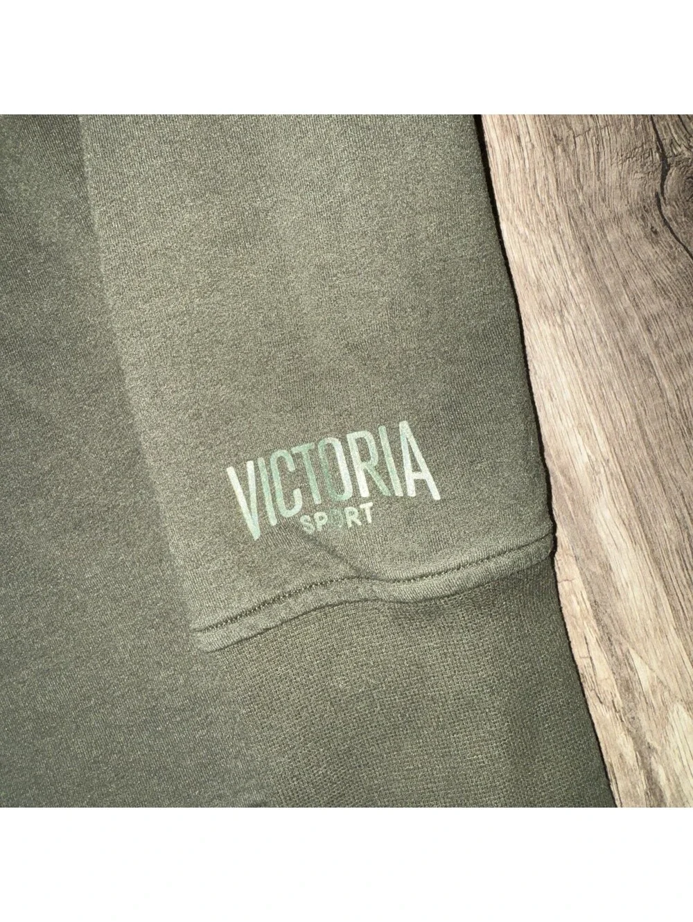 Victoria Sports Womens Long Sleeve Crew Neck Green Pullover Fleece Sweatshirt L